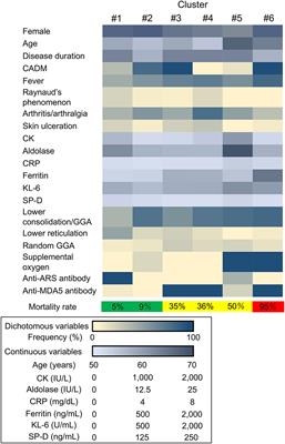 Mortality Risk Stratification Using Cluster Analysis in Patients With Myositis-Associated Interstitial Lung Disease Receiving Initial Triple-Combination Therapy